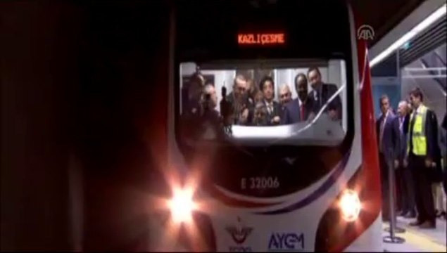 Asrın projesi Marmaray açıldı