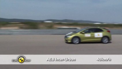 Test AEB EuroNCAP sur la Honda Civic - 2013