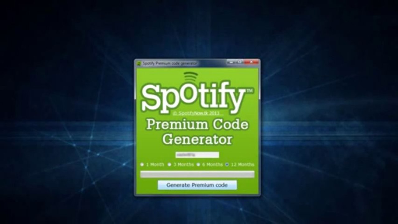 Spotify Premium Code Generator [Working 2013]