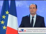 François Hollande annonce la libération des quatre otages français au Niger - 29/10