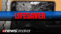 LIFESAVER; A Cell Phone Stops a Bullet from Striking a Store Clerk During Robbery