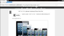 HowTo iOS 7.0.3 Jailbreak iPhone iPad iPod Les versions finales