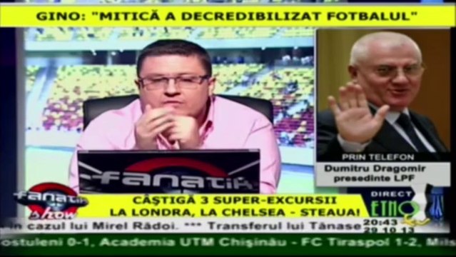 Dumitru Dragomir la Fanatik Show (29.10.2013)