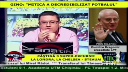 Dumitru Dragomir la Fanatik Show (29.10.2013)