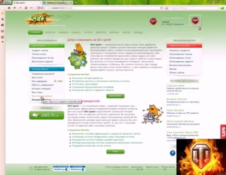 Заполнение личных данных на СЕОспринт