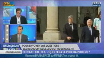 Écotaxe, EBE, PEA… Quel sera le prochain recul ? dans Les décodeurs de l'éco - 29/10 4/5
