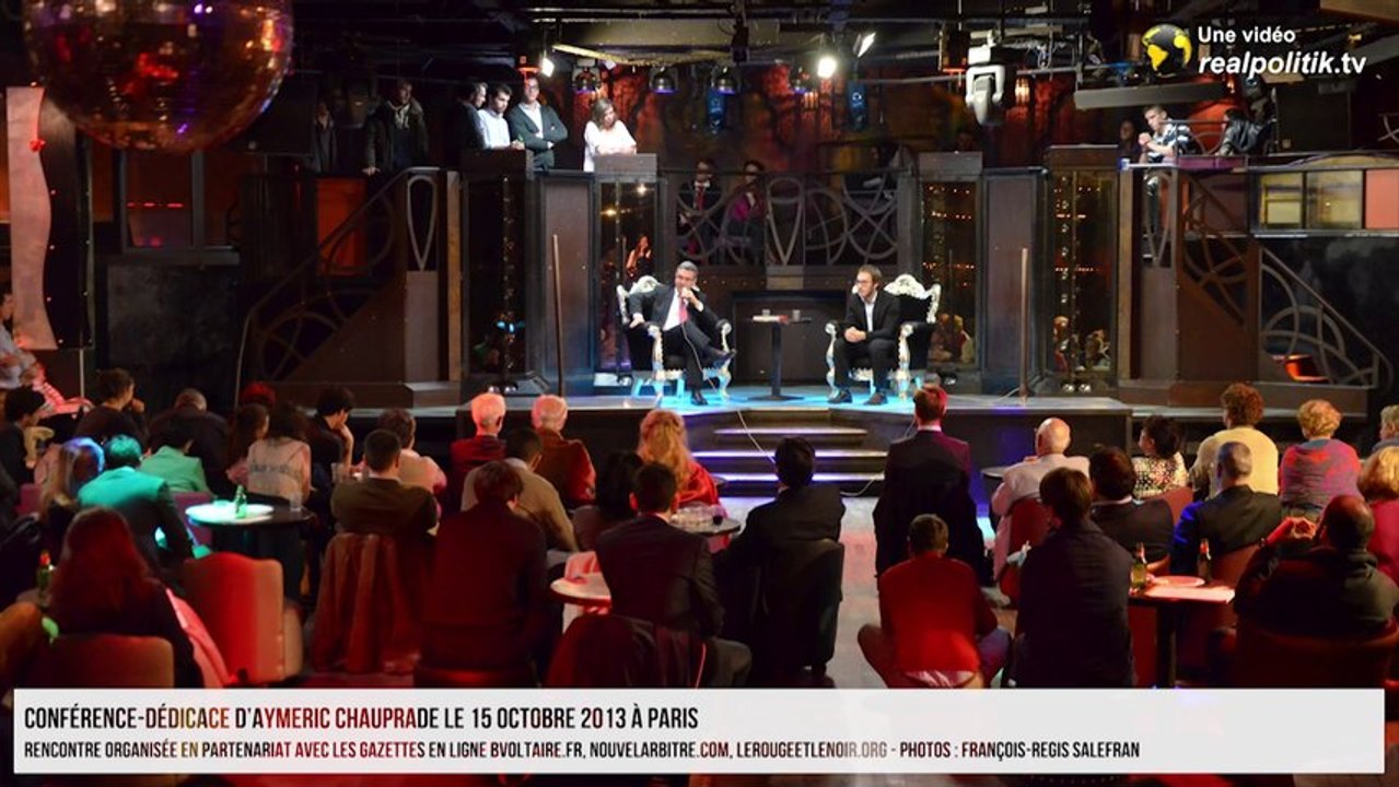 Chronique du choc des civilisations : conférence-dédicace d'Aymeric Chauprade à Paris (15 octobre 2013)