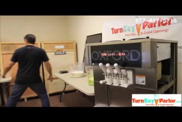 Commercial Frozen Yogurt Machine - OX500 using Cielo Frozen Yogurt Powder Mix