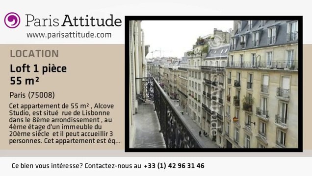 Loft Alcove Studio à louer - Parc Monceau, Paris - Ref. 8432