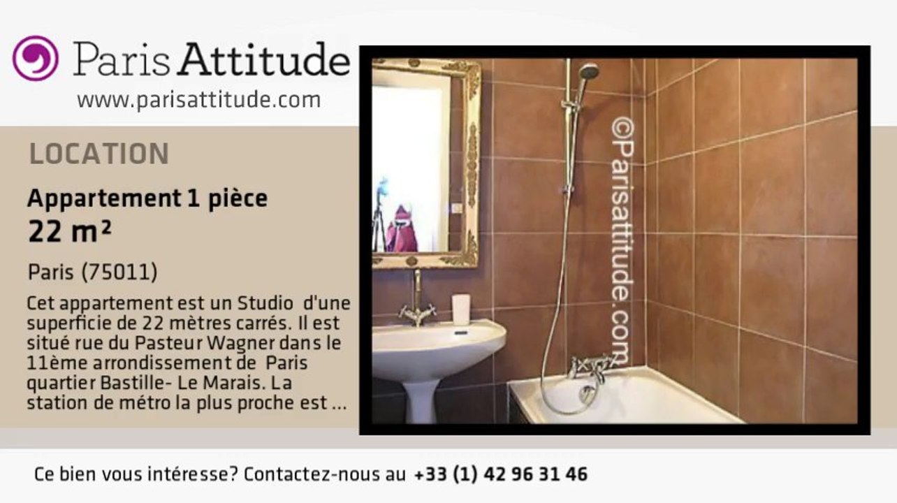 Appartement Studio à louer - Bastille, Paris - Ref. 4481