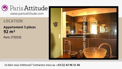 Appartement 2 Chambres à louer - Canal St Martin, Paris - Ref. 1676