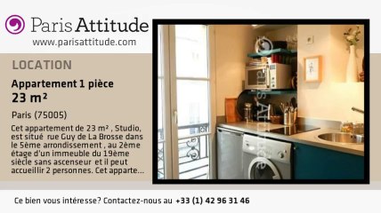 Appartement Studio à louer - Place Monge, Paris - Ref. 4197