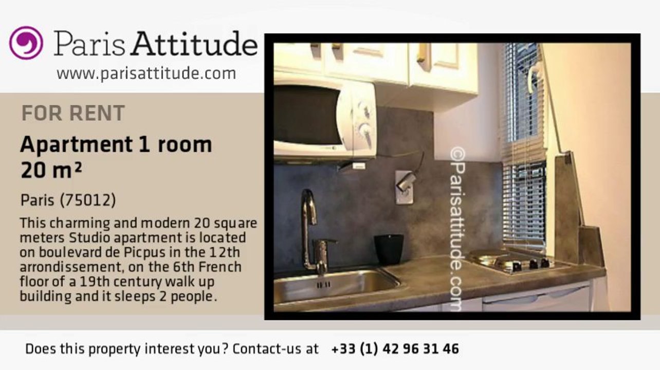Studio Apartment for rent - Daumesnil, Paris - Ref. 3897