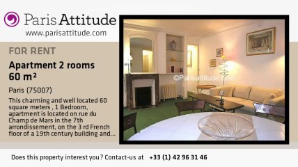 1 Bedroom Apartment for rent - Tour Eiffel, Paris - Ref. 4151