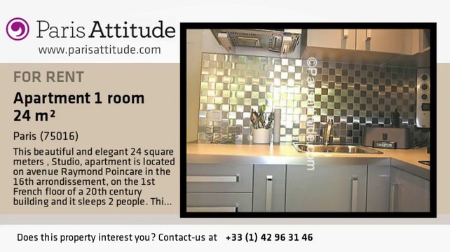 Studio Apartment for rent - Trocadéro, Paris - Ref. 6380