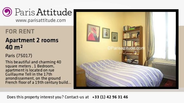 1 Bedroom Apartment for rent - Pereire, Paris - Ref. 2392