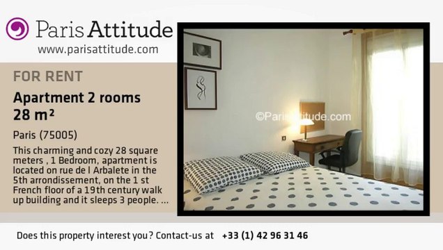 1 Bedroom Apartment for rent - Port Royal, Paris - Ref. 7467