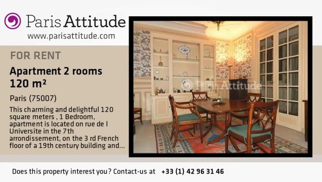 1 Bedroom Apartment for rent - Tour Eiffel, Paris - Ref. 8613