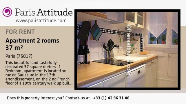 1 Bedroom Apartment for rent - Batignolles, Paris - Ref. 6933