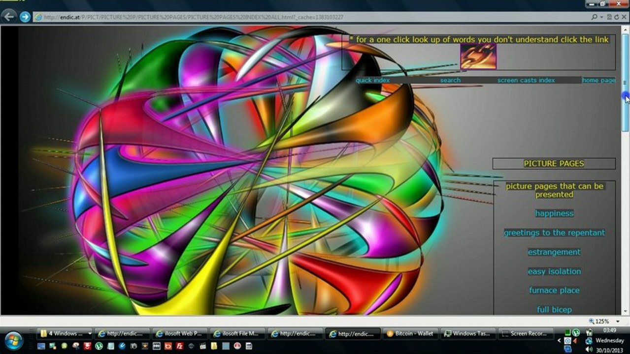 Picture Pages-Screencast-30-10-2013