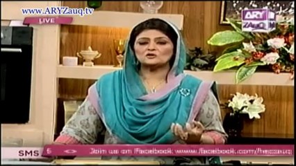 Hasb-e-Zauq with Samina Jaleel and Farhana Owais, Fish Sweet n Sour & Spicy Chiken with Peanuts, 29-10-13
