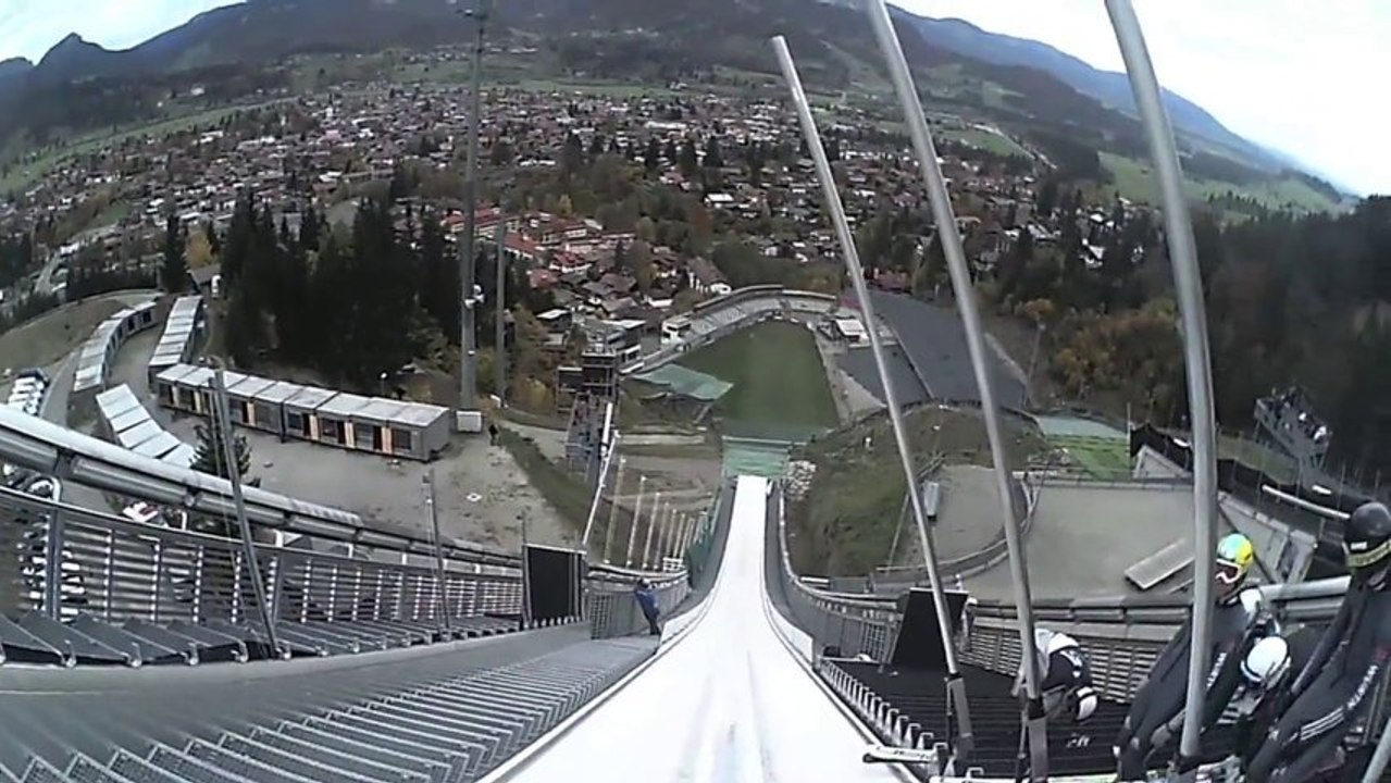 FFS Saut Dames - Caméra embarquée sur le tremplin d'Oberstdorf