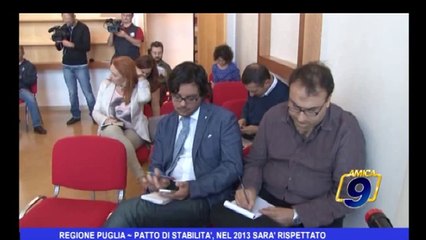 Tải video: Regione Puglia | Patto di Stabilità, nel 2013 sarà rispettato