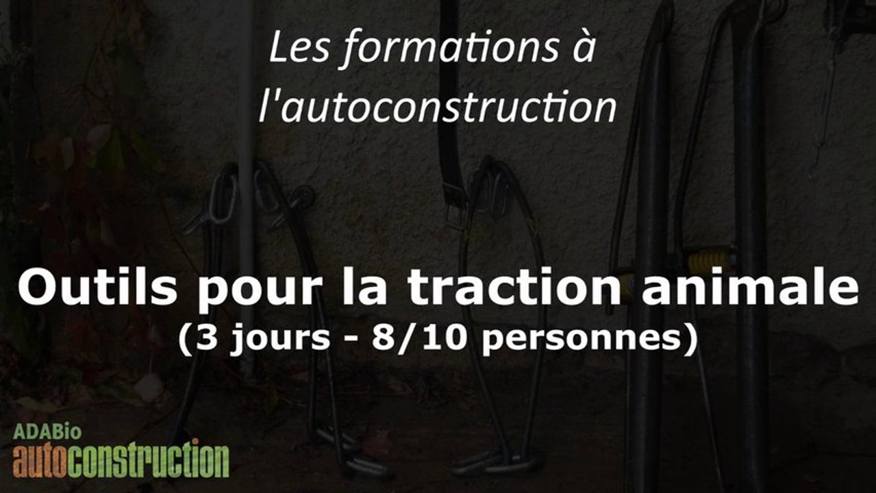 Formation "Outils pour la Traction animale"