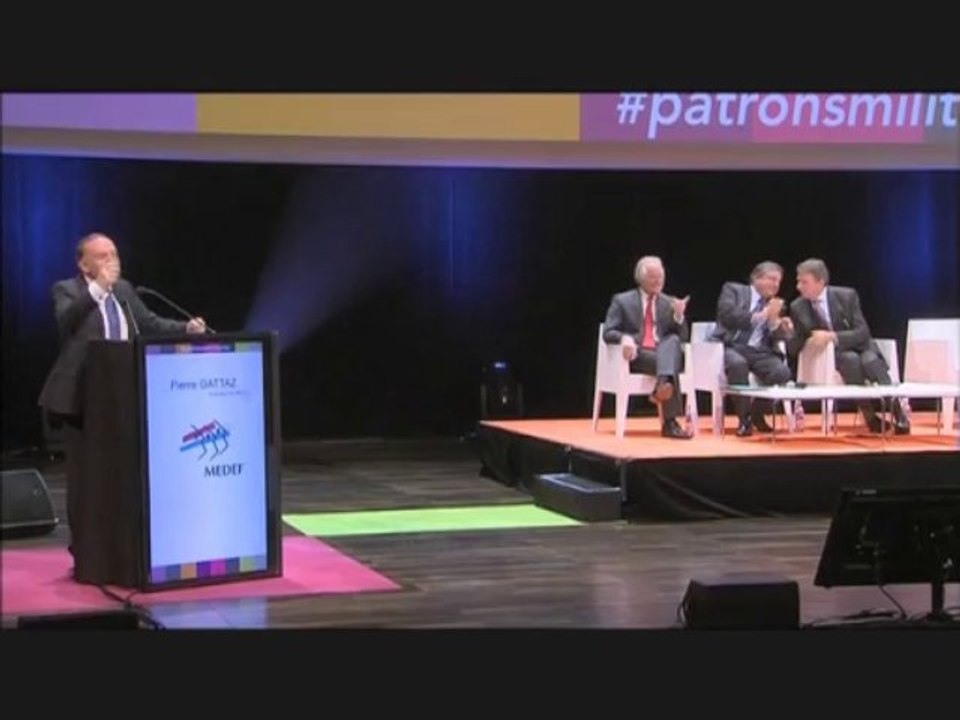 Discours de  Pierre GATTAZ, Président du MEDEF