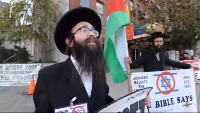 Yahudilerden İsrail protestosu