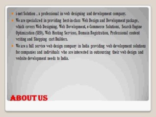 i-Net Solution Web Design Company Chennai