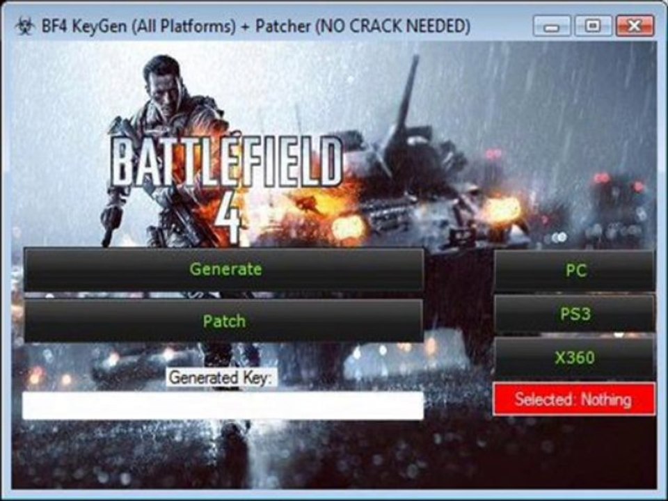 Battlefield 4 Schlüssel-Generator Herkunft key generator herunterladen