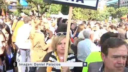 La pancarta 'molesta' de Consuelo Ordóñez