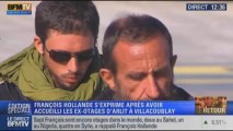 Les otages foulent le sol français