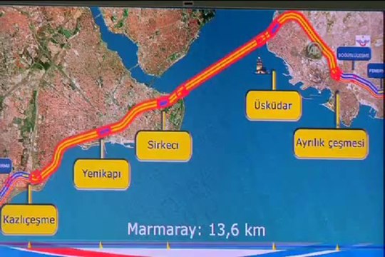 Marmaray'ın ilk sefer günü
