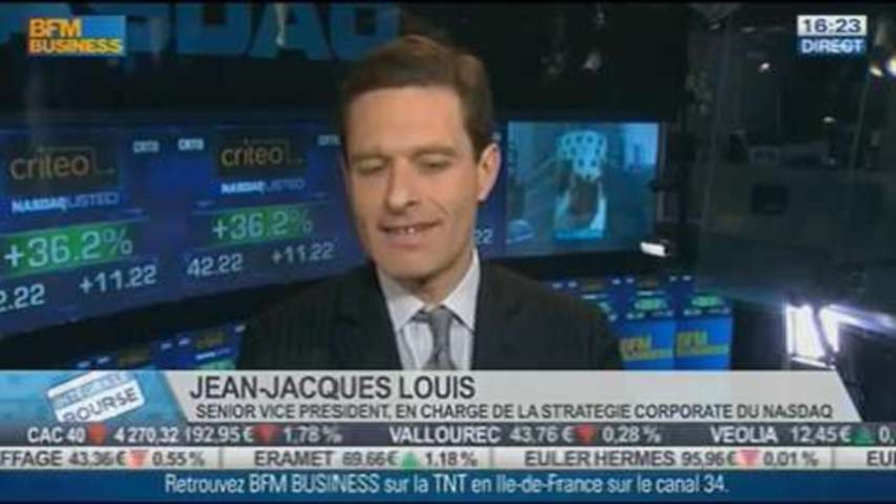 Introduction des actions de Criteo au Nasdaq: Jean-Jacques Louis dans Intégrale Bourse - 30/10