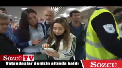 Marmaray'da Sözcü'ye saldırı!