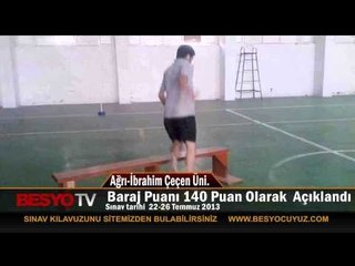Ağrı - İbrahim Çeçen Üniversitesi Besyo Sınav Koordinasyonu