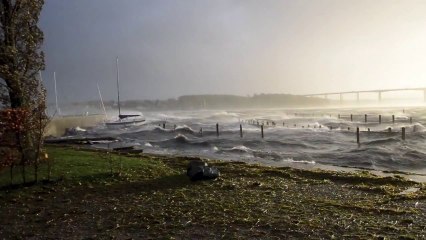 Two Boats Battle the Danish Storm