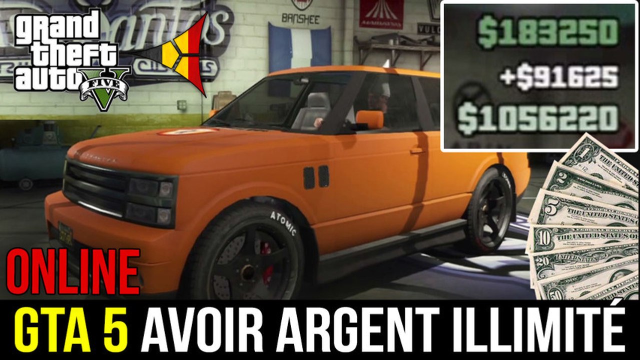 GTA 5 ONLINE // Avoir de l'ARGENT ILLIMITÉ (Glitch) - Grand Theft Auto 5  PS3 XBOX 360 | FPS Belgium - Vidéo Dailymotion