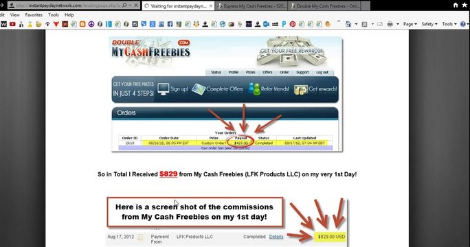 Instant payday network-My Income proof