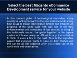 Select the best Magento eCommerce Development service for your website
