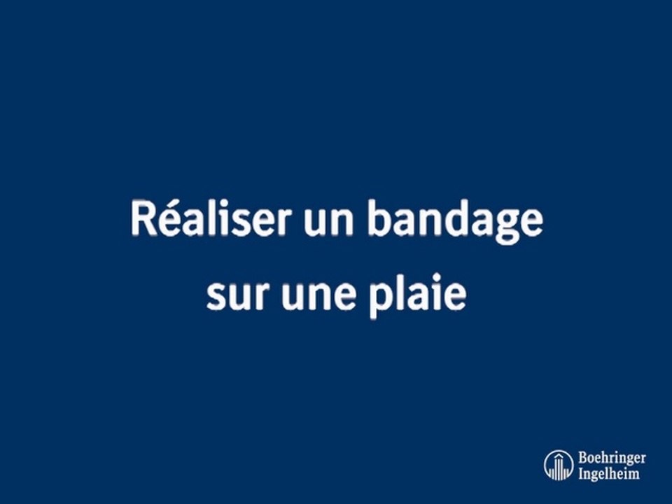 Réaliser un bandage sur une plaie