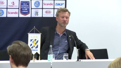 Presskonferensen efter IFK Göteborg - BK Häcken