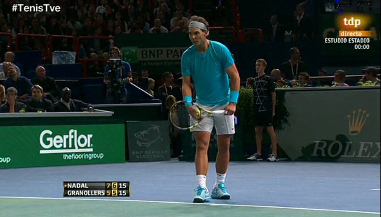 2013 Masters Paris R2 Rafael Nadal def. Marcel Granollers 7/5 7/5 LAST GAME