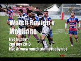 Watch Rovigo vs Mogliano Live Rugby 2nd Nov