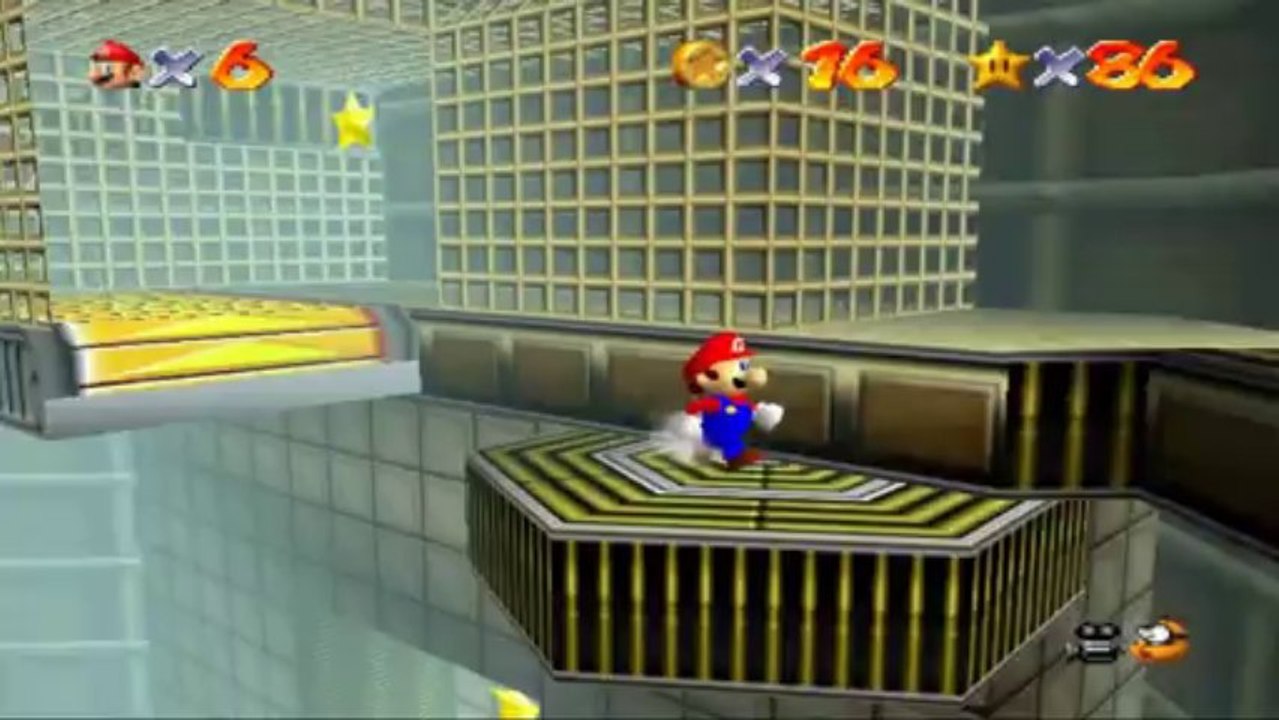 Super Mario 64 - Horloge Tic-Tac - Etoile 1 : Roulements dans la cage