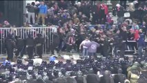 Russian football match suspended after crowd trouble