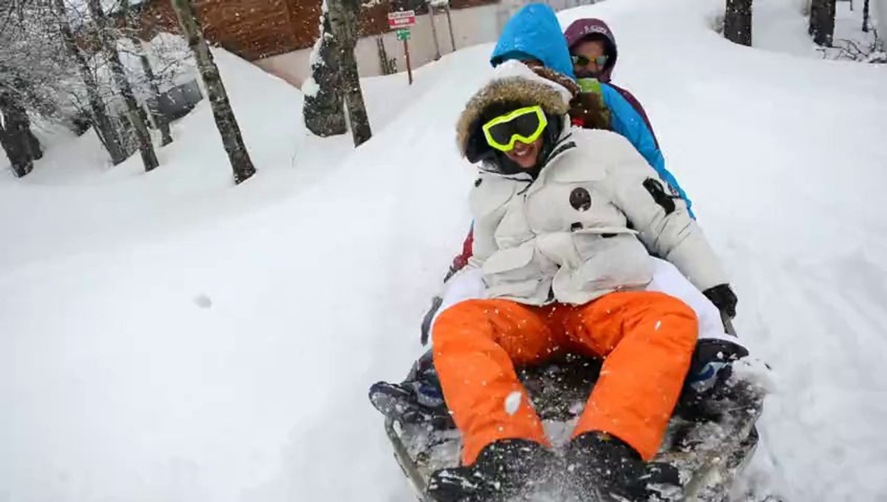 Piste Noire - Clara et Alain - La moto neige une joie pour certains...