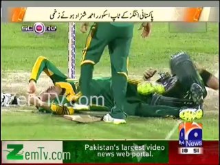 Ahmad Shahzad & Fauf Duplesis Clash During First ODI